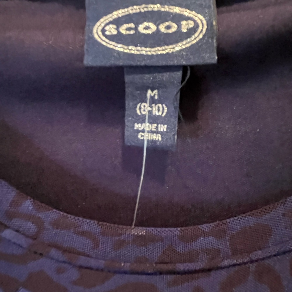 Scoop Purple Long-Sleeve Dress - Picture 4 of 6